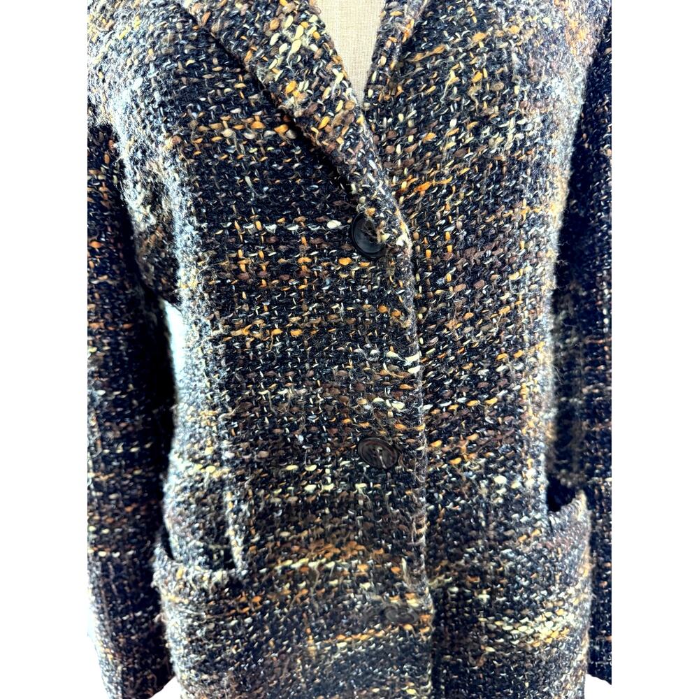 "ENZO ANGIOLINI" Wool Womens Trench Coat, SZ M, Quiet Luxury, Old Money, Rustic‎